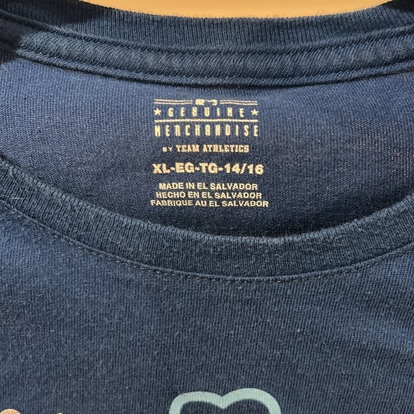 Kansas City Royals Womens Crew Neck Blue Short Sleeve Baseball Club Size 14/16 - Picture 3 of 4